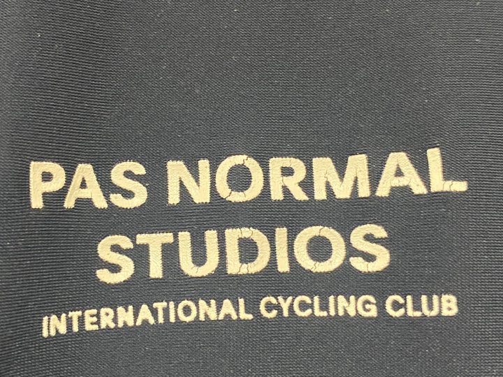 KK077 パスノーマルスタジオ PAS NORMAL STUDIOS 長袖 サイクルジャージ 紺 S 裏起毛