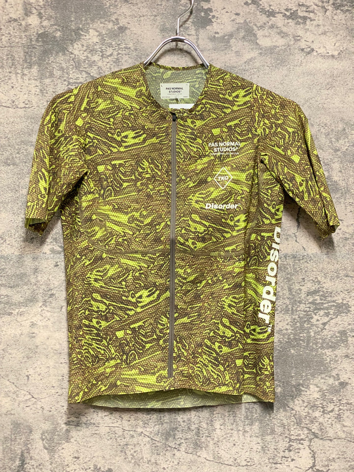 KJ290 パスノーマルスタジオ PAS NORMAL STUDIOS WOMEN'S T.K.O. Mechanism Pro Jersey - Disorder 半袖 サイクルジャージ カモ L