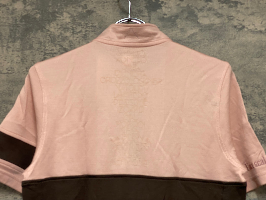 JV228 ラファ Rapha CIMA JERSEY 半袖 サイクルジャージ ブラウン ピンク S
