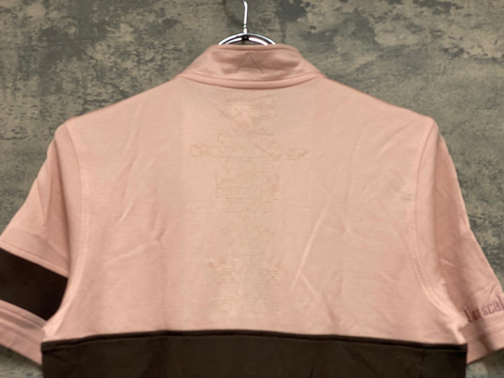 JV228 ラファ Rapha CIMA JERSEY 半袖 サイクルジャージ ブラウン ピンク S