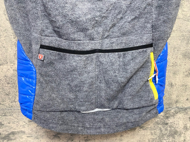 KB756 カフェドシクリステ Cafe du Cycliste Albertine タウン ジレ ベスト 黒 青 L