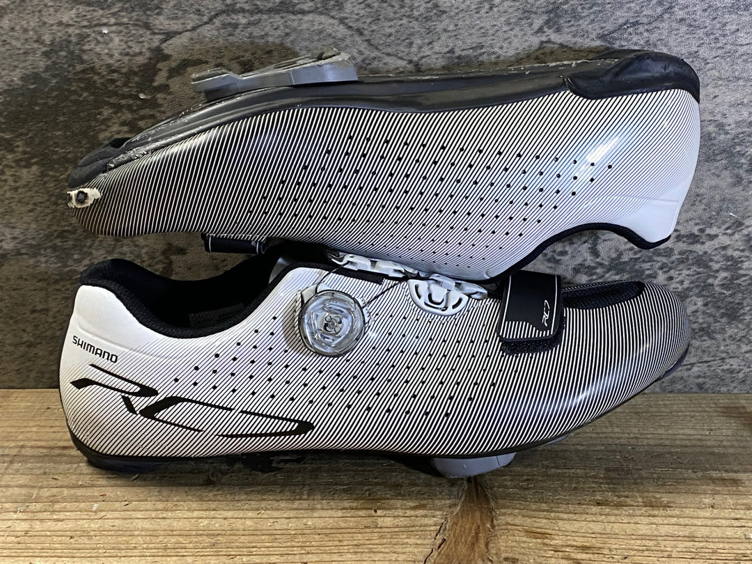 JT969 シマノ SHIMANO RC7 SH-RC700 ビンディングシューズ 黒 EU42 WIDE