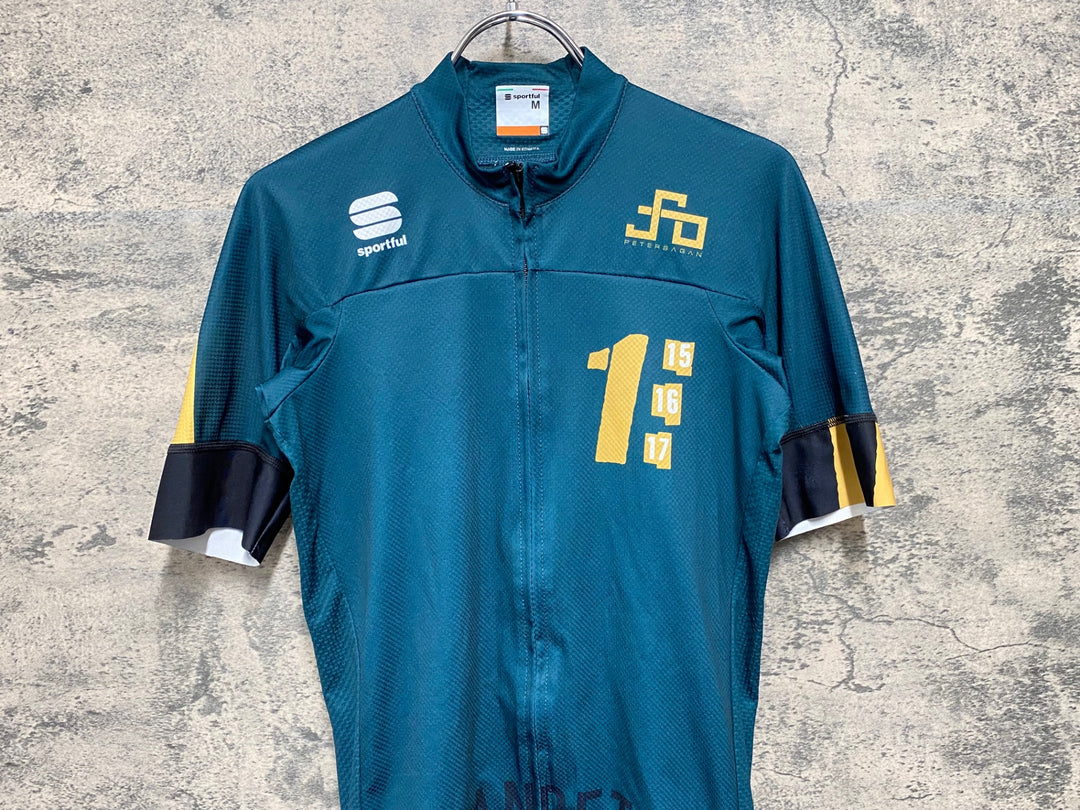 JI942 スポーツフル sportful 半袖 サイクルジャージ 深緑 M PETERSAGAN