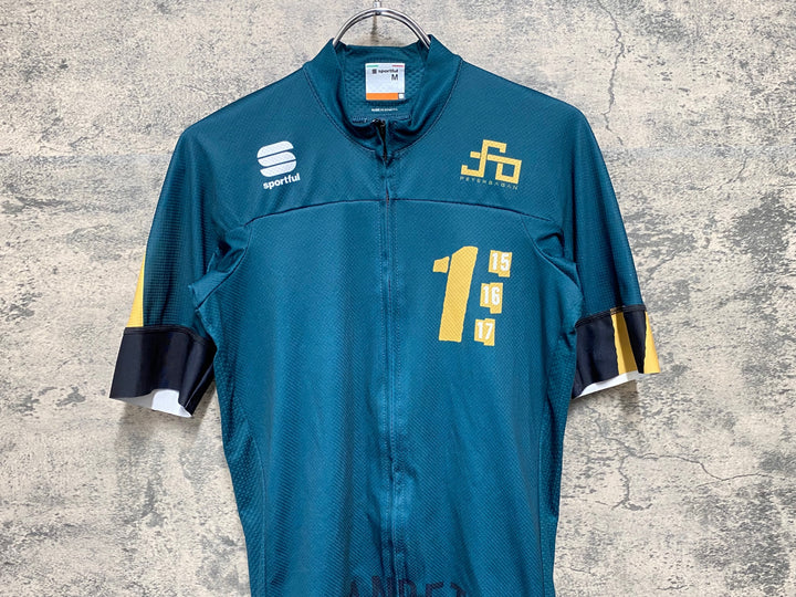 JI942 スポーツフル sportful 半袖 サイクルジャージ 深緑 M PETERSAGAN