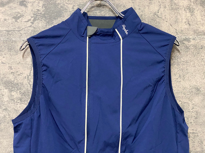 KM917 ラファ Rapha CLASSIC GILET サイクルベスト ジレ 紺 M ドローコード破損