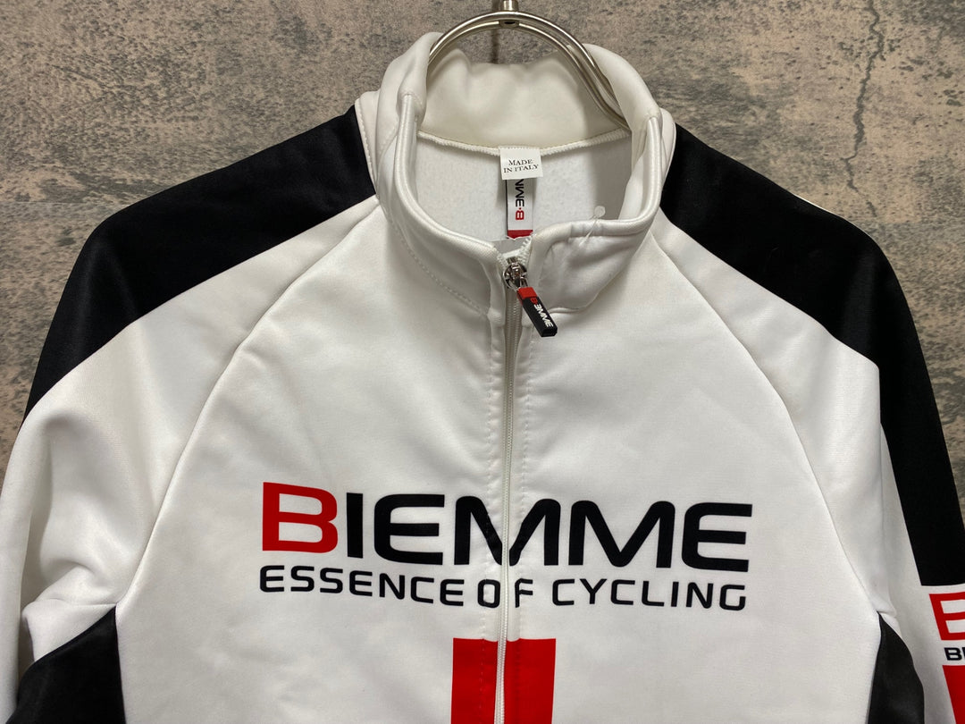 KF698 ビエンメ BIEMME 長袖 サイクルジャケット 白 S 裏起毛