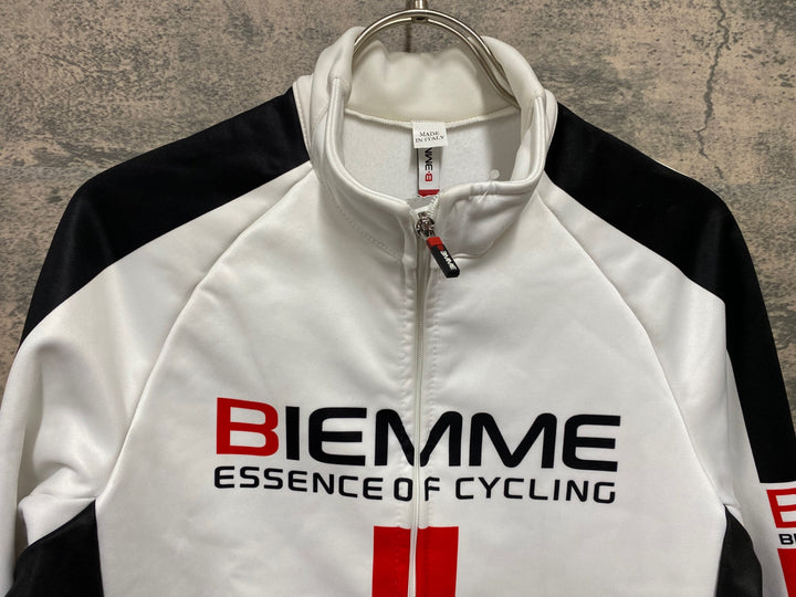 KF698 ビエンメ BIEMME 長袖 サイクルジャケット 白 S 裏起毛