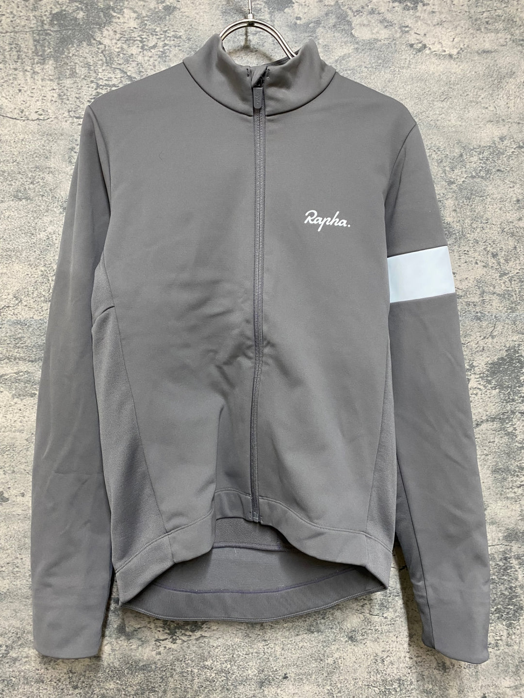 JS014 ラファ Rapha MEN'S CORE WINTER JACKET 長袖 サイクルジャケット グレー M 裏起毛