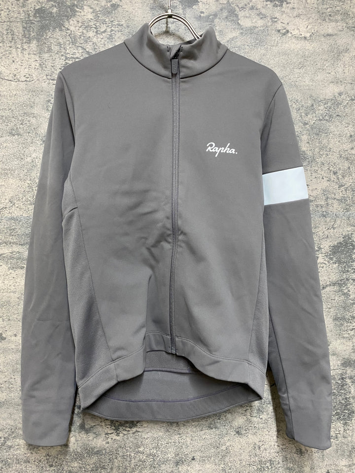 JS014 ラファ Rapha MEN'S CORE WINTER JACKET 長袖 サイクルジャケット グレー M 裏起毛