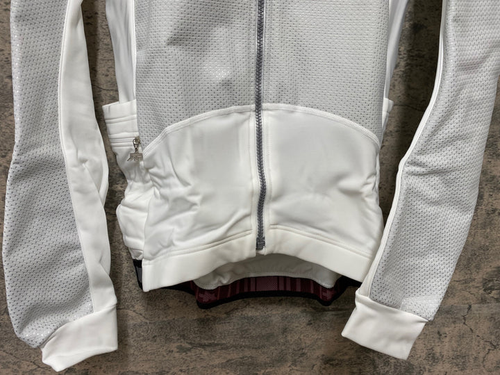 JQ174 アソス assos airJack 851 長袖サイクルジャケット 白 M 裏起毛