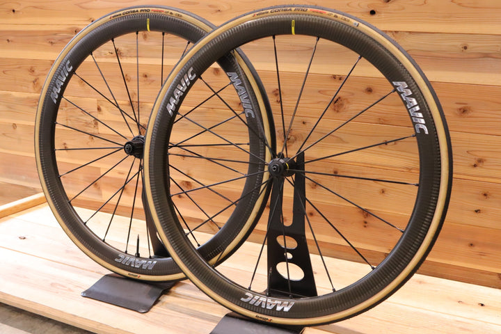 マヴィック MAVIC コスミック COSMIC SLR 40 RIM シマノ 11S/12S 19C カーボン チューブレスレディ ホイールセット 【広島店】