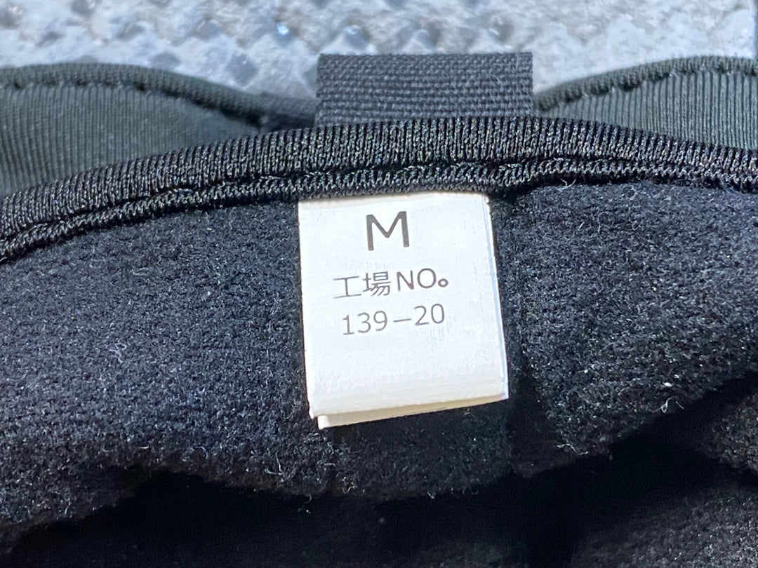 KJ696 パールイズミ PEARL iZUMi 長指 グローブ 黒 グレー M 裏起毛