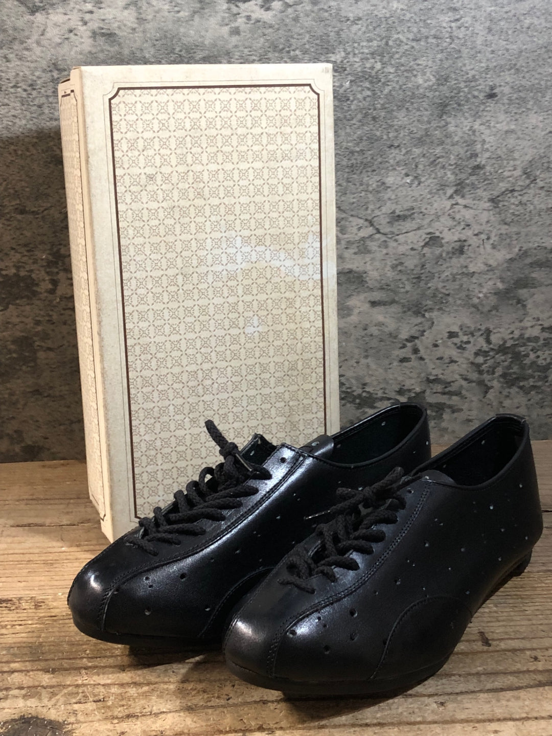 KJ375 フジタ FUJITA Racer SHOES ビンディングシューズ 黒 5 1/2 ビンテージ