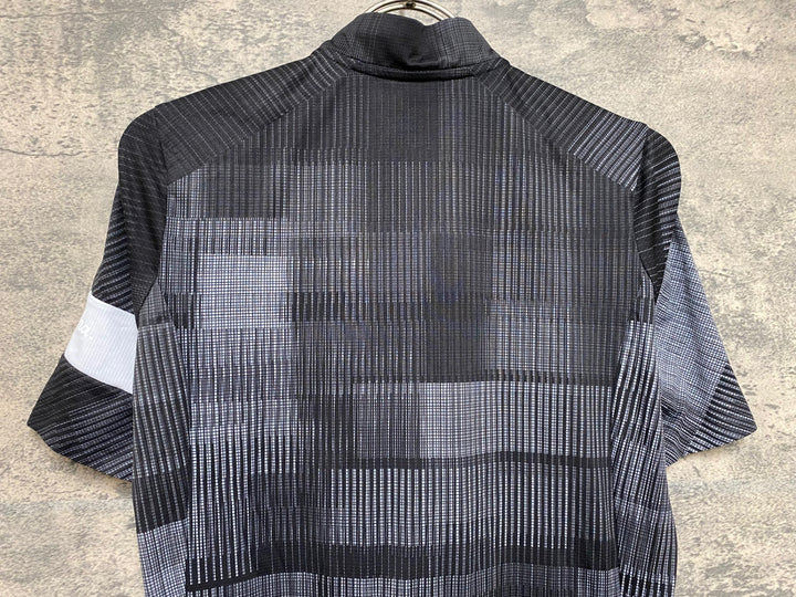 JN423 ラファ Rapha WOMEN'S FLYWEIGHT JERSEY - PRINTS 半袖 サイクルジャージ 黒 S