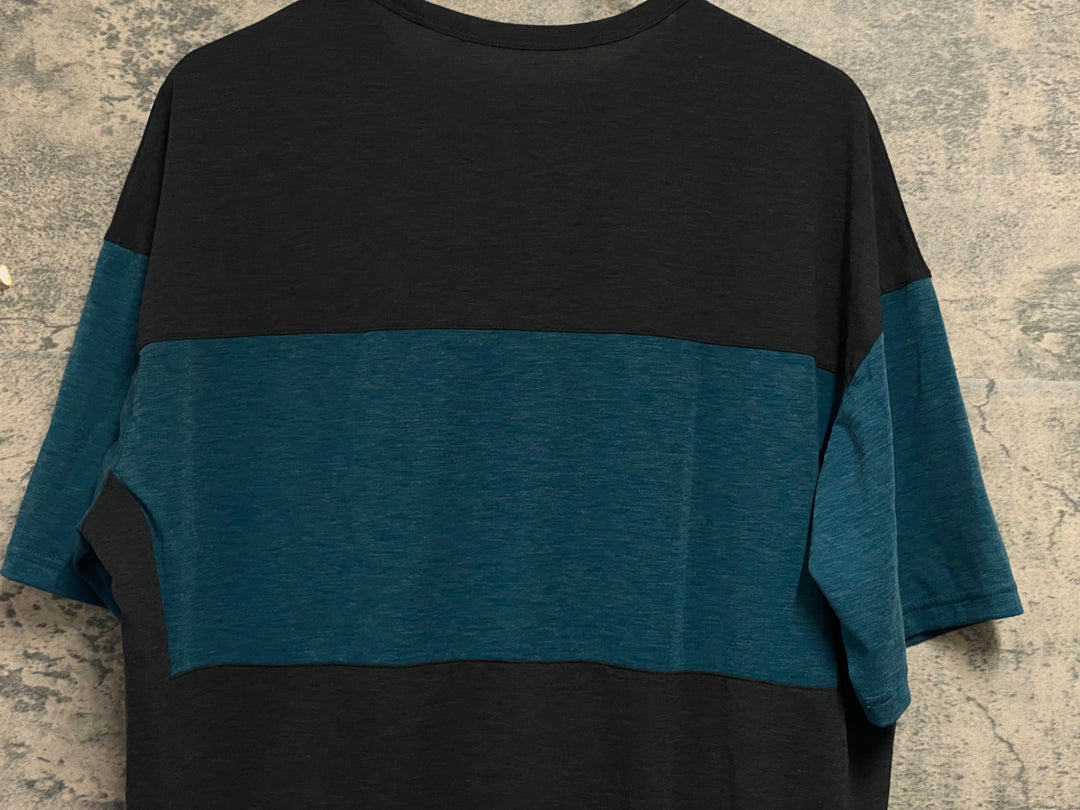 JT169 ジロ GIRO M RIDE JERSEY 半袖 サイクルジャージ 黒 青 XL