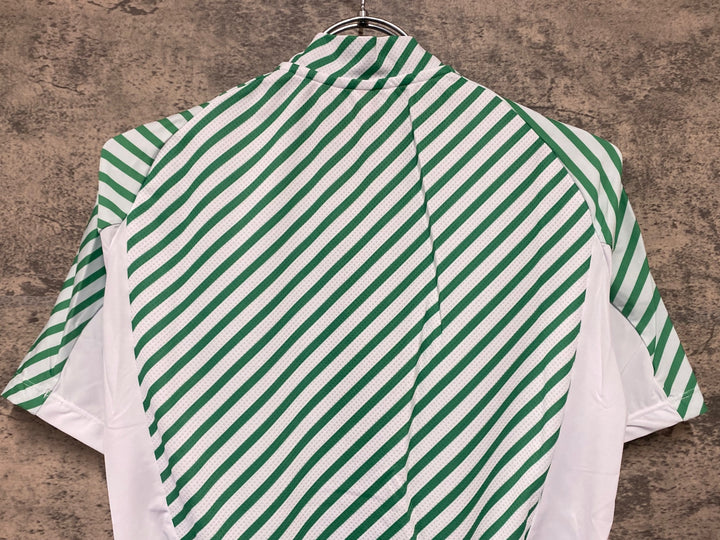 JV973 レリック reric Lotta Mens Standerd Jersey 半袖サイクルジャージ 白緑 M