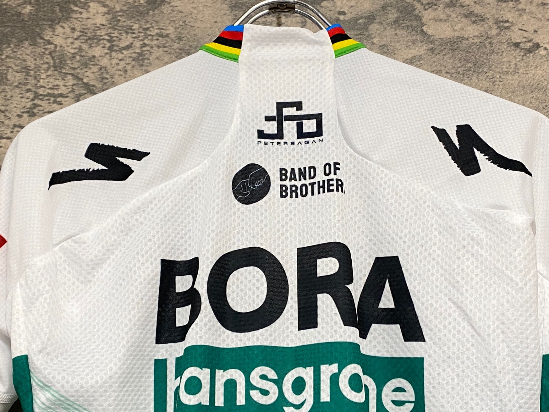 JZ564 スポーツフル sportful 半袖 サイクルジャージ 白緑 S BORA