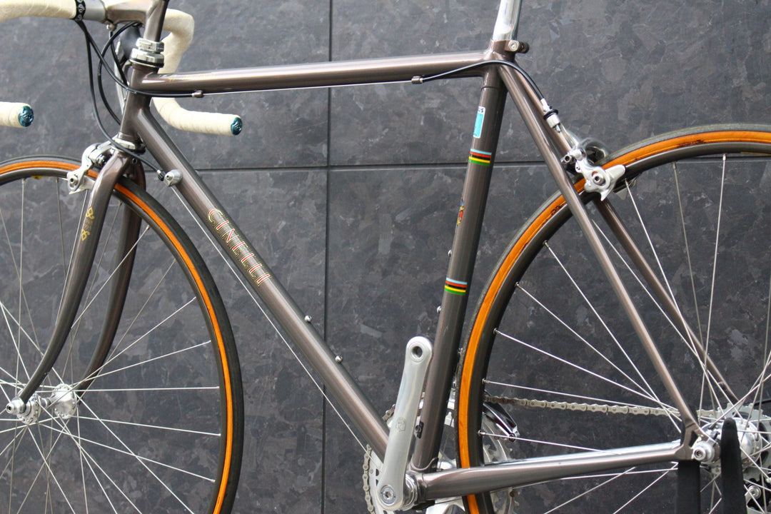 チネリ CINELLI ジーニアス GENIUS 45ANNIVERSARIO 45周年 1993モデル カンパニョーロ レコード Mix 8S クロモリ ロードバイク 【福岡店】