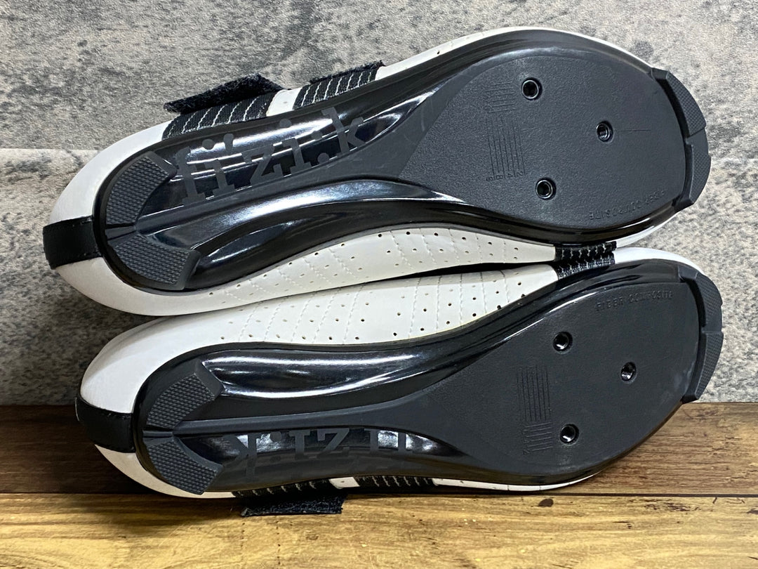 JY007 フィジーク fizik TEMPO R5 POWERSTRAP shoes ビンディングシューズ 3穴 白 EU41.5