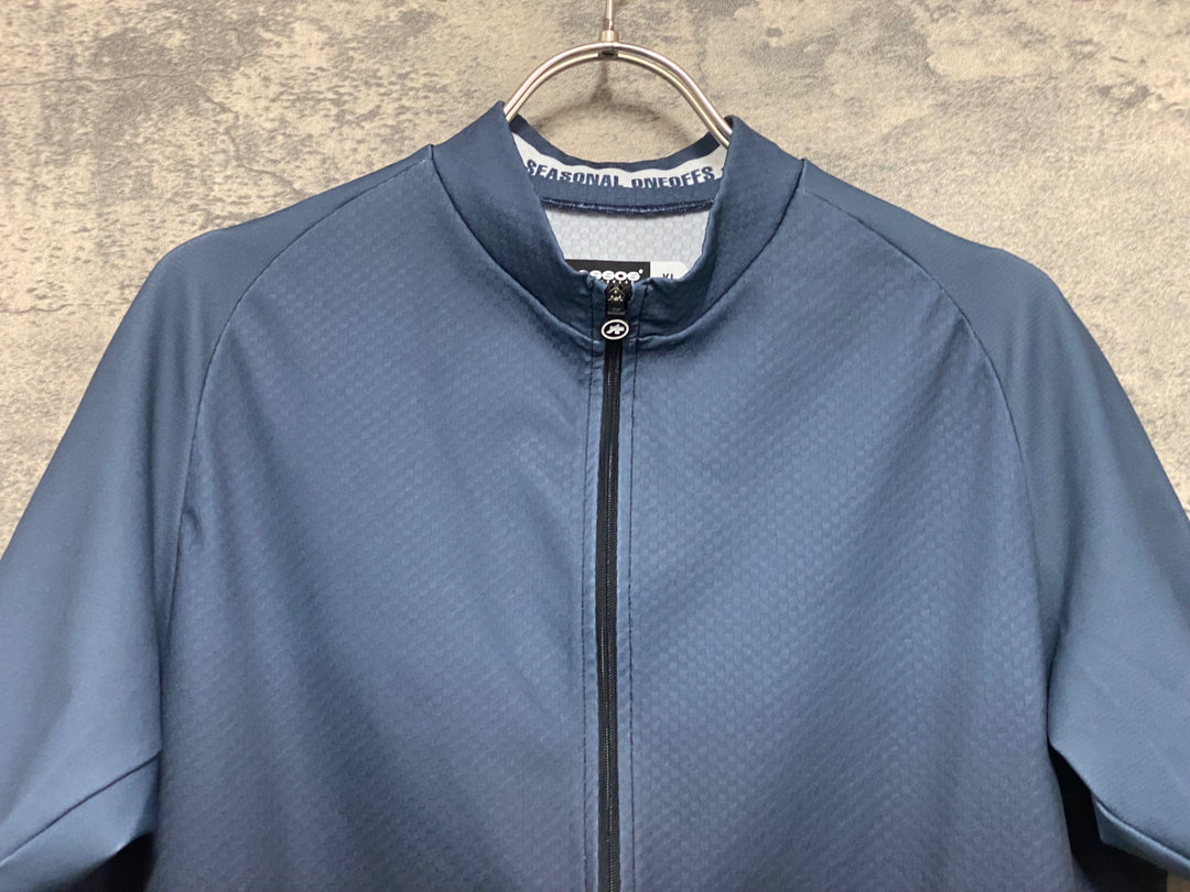 KF091 アソス assos MILLE GT SUMMER SS JERSEY C2 半袖 サイクルジャージ グレー 黒 XL