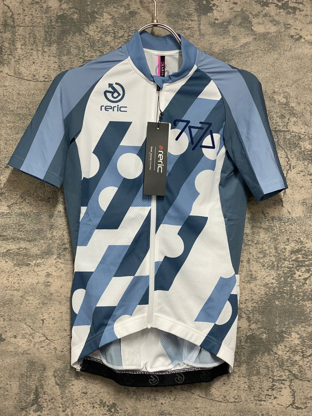 JV995 レリック reric Women's Aeris Standerd Jersey 半袖 サイクルジャージ 青白 S レディース