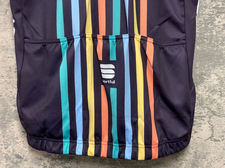 JM492 スポーツフル sportful 半袖 サイクルジャージ 黒 L TREK DROPS