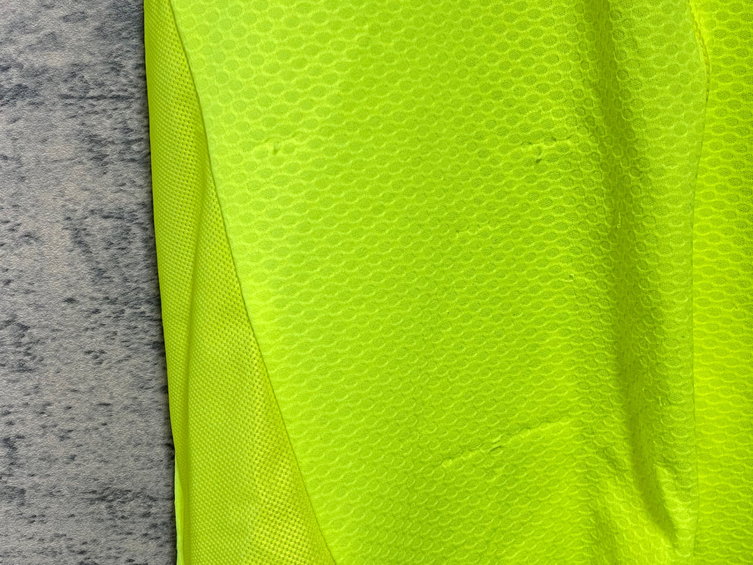 KB215 カステリ CASTELLI 半袖 サイクルジャージ 黄 XL ※ほつれ