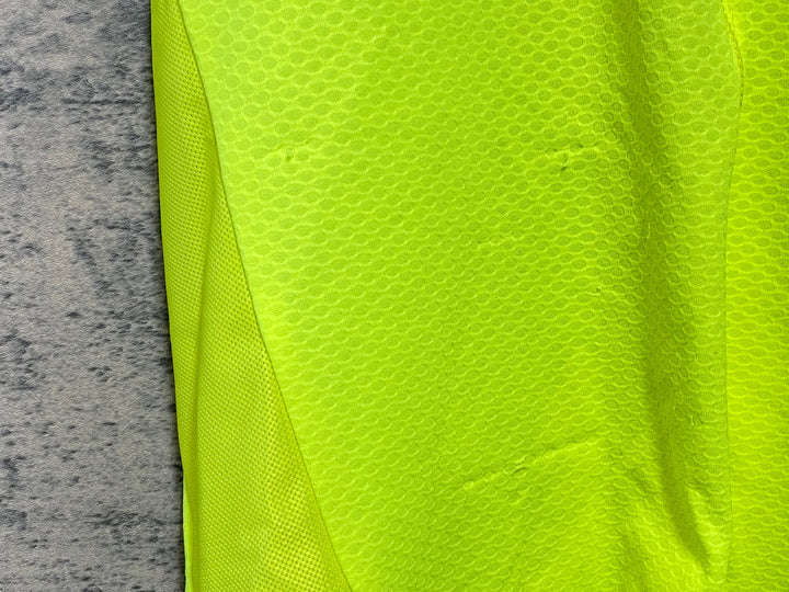 KB215 カステリ CASTELLI 半袖 サイクルジャージ 黄 XL ※ほつれ