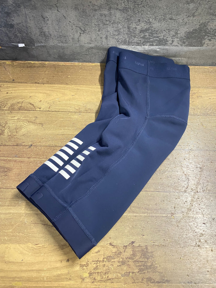 KB340 ラファ Rapha PRO TEAM NEE WARMERS ニーウォーマ 紺 Sサイズ