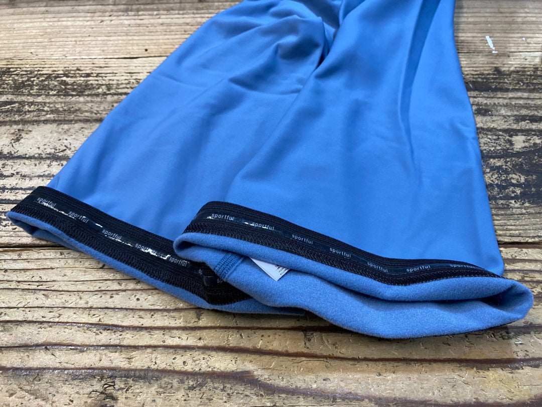 KJ846 スポーツフル sportful leg warmers レッグウォーマー 青 L 裏起毛