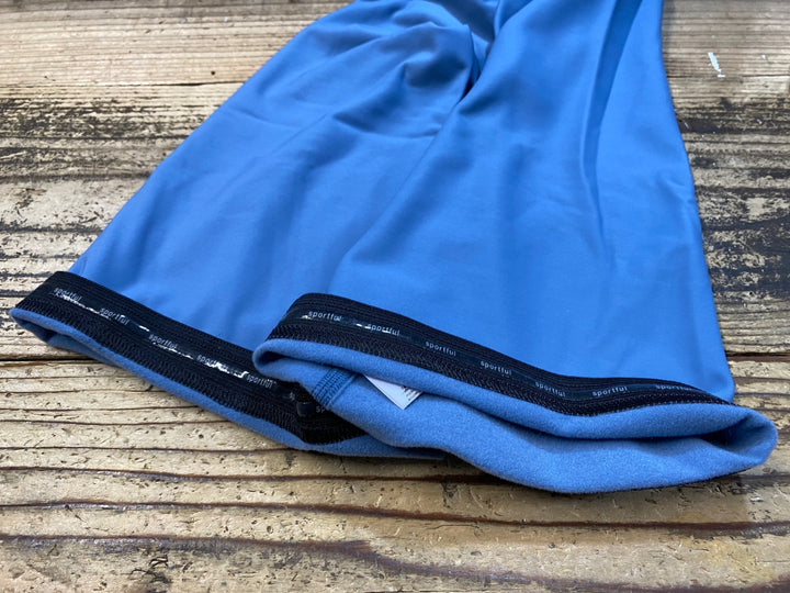 KJ846 スポーツフル sportful leg warmers レッグウォーマー 青 L 裏起毛