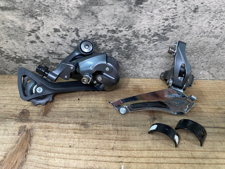 JG449 シマノ SHIMANO クラリス Claris FD-R2000 RD-R2000 フロント リアディレイラー セット 2x8S バンド Φ34.9 Φ31.8 GS