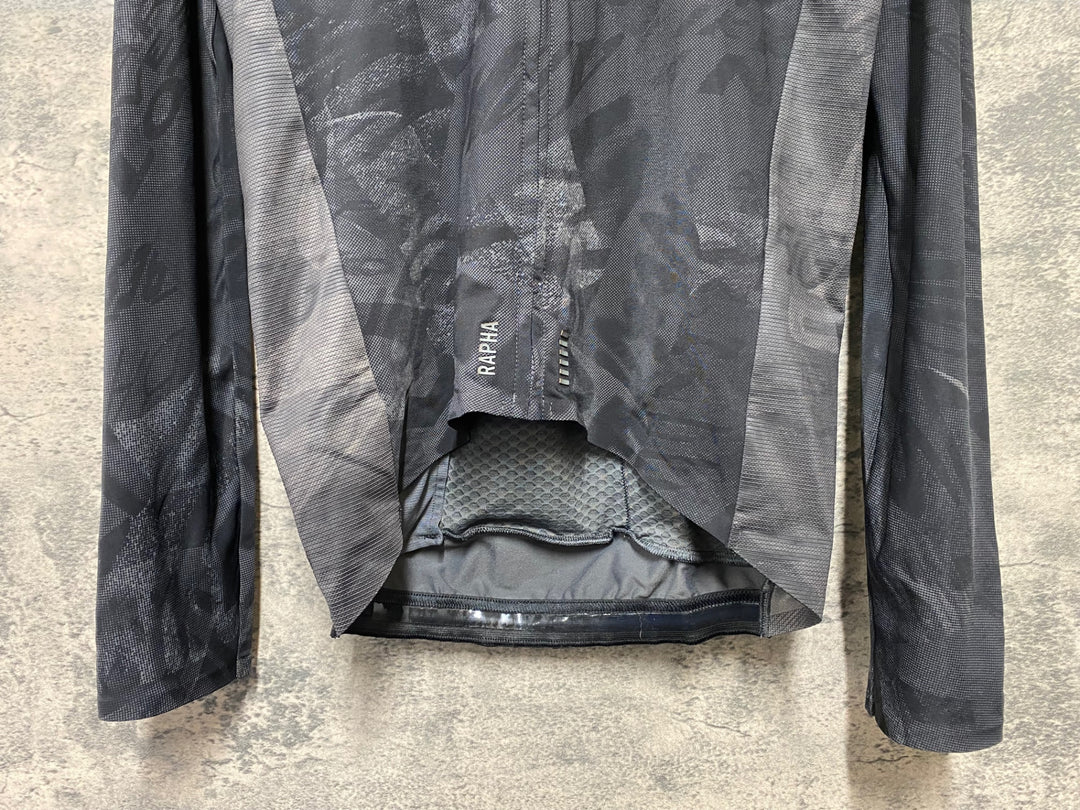JM647 ラファ Rapha PRO TEAM LS TRAINING JERSEY RACE PRINT PACK 長袖 サイクルジャージ 黒 M