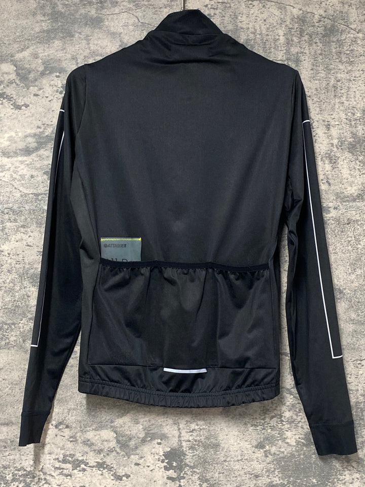 KI528 アタッカー ATTAQUER ALL DAY 長袖 サイクルジャージ 黒 XS 裏起毛 スレあり