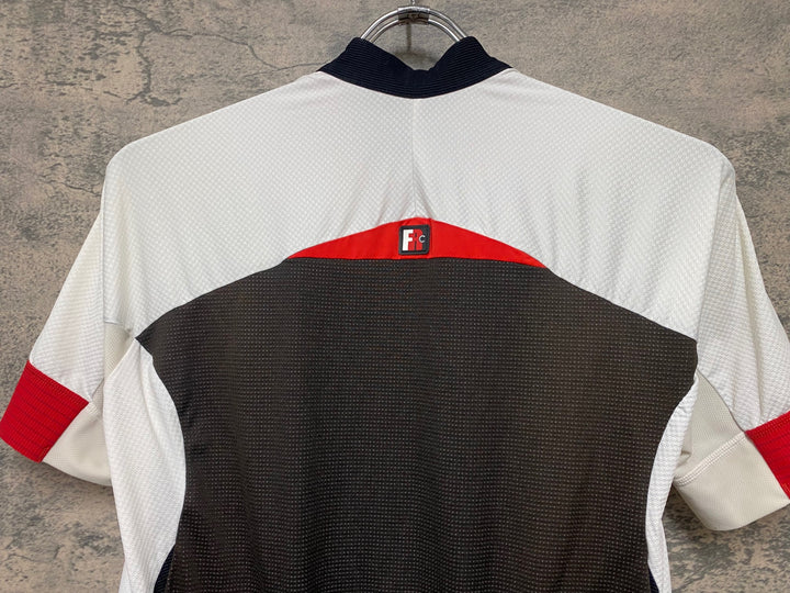 JH986 GIORDANA 半袖 サイクルジャージ 黒 白 XL