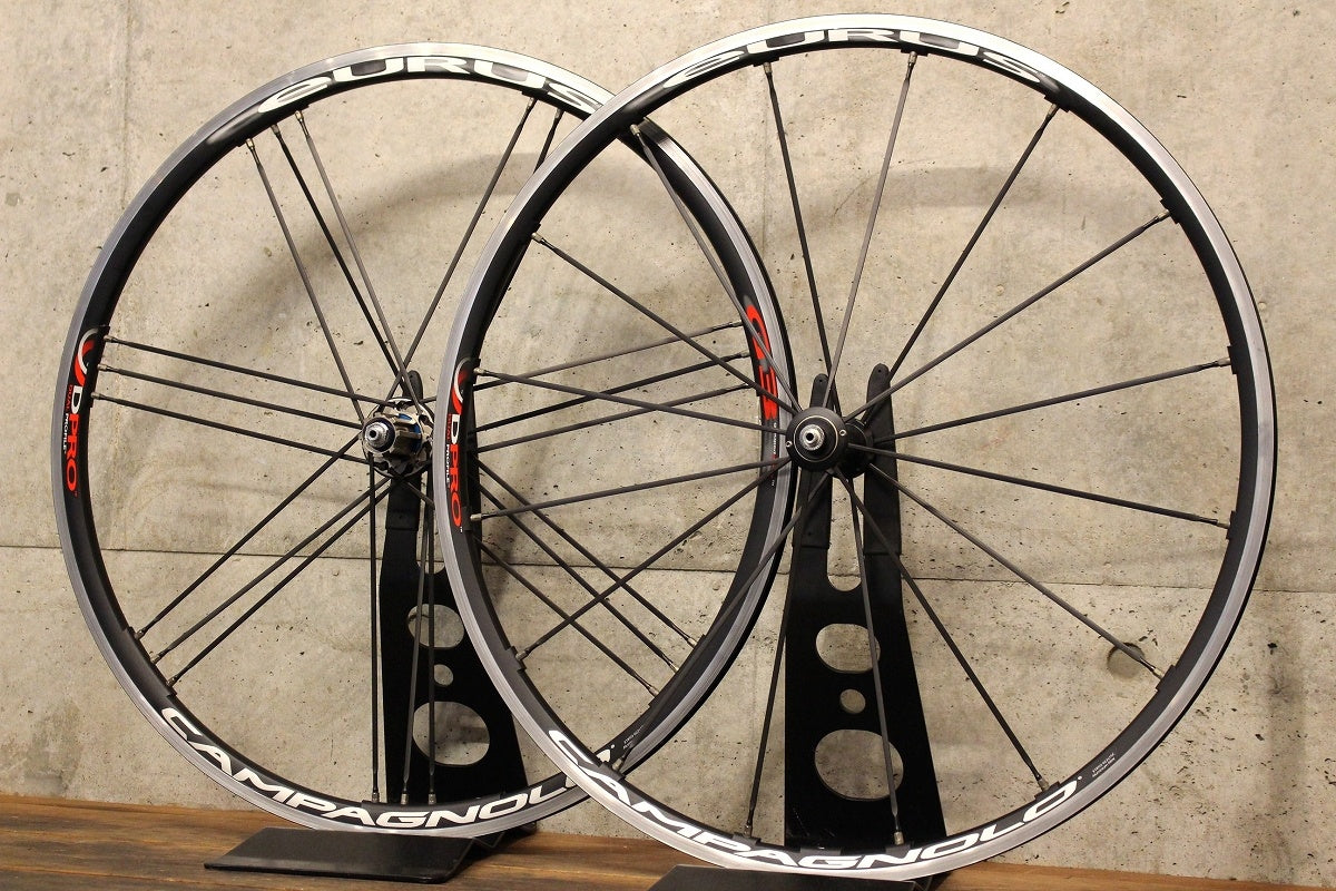 カンパニョーロ CAMPAGNOLO ユーラス EURUS アルミ クリンチャー ホイールセット カンパ 11S 15C 【福岡店】