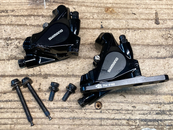 JH929 シマノ SHIMANO BR-RS505 ディスクブレーキキャリパー 前後セット