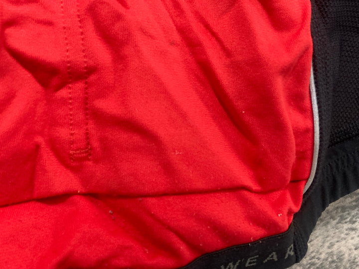 JQ559 ゴアバイクウェア GORE BIKE WEAR 半袖サイクルジャケット 黒赤 M