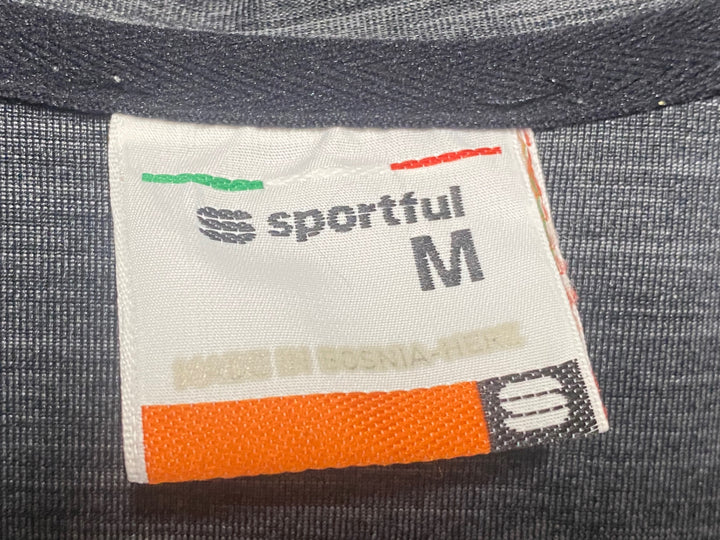 JP848 スポーツフル sportful 半袖 サイクルジャージ グレー 黒 M