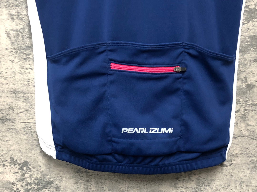 JJ881 パールイズミ PEARL iZUMi 半袖 サイクルジャージ 紺 M