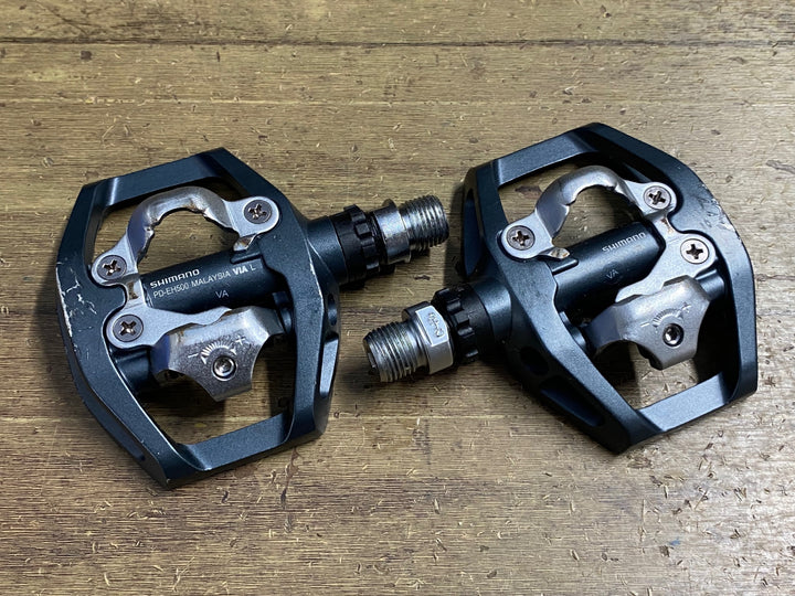 KP377 シマノ SHIMANO PD-EH500 ビンディングペダル 片面フラット SPD ※ピン欠品