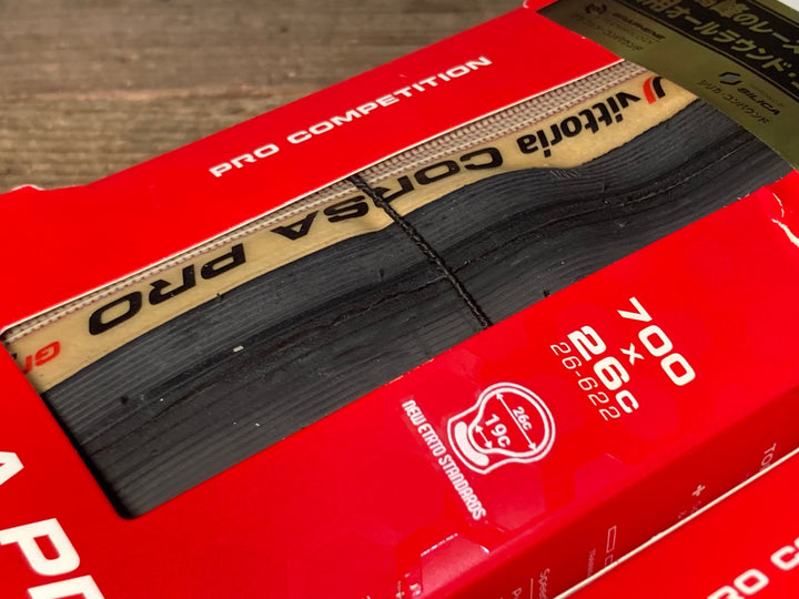 JX697 ヴィットリア vittoria CORSA PRO クリンチャータイヤ 26C 2本セット