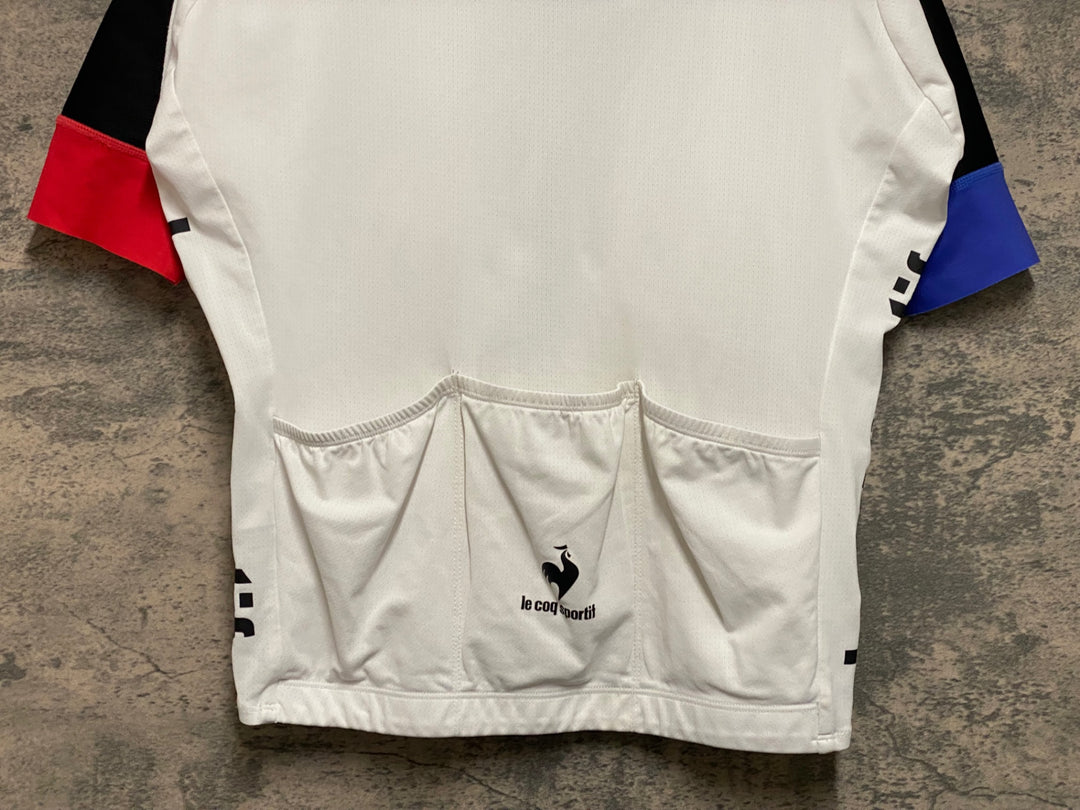 JP153 ルコックスポルティフ le coq sportif 半袖 サイクルジャージ 白 M