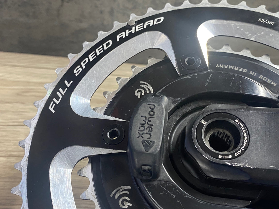 JT396 POWER 2 MAX NGeco パワーメーター付 Cannondale SISL2 クランクセット 170mm 52/36T 11S 接続確認済み ※左アームクラックのためジャンク
