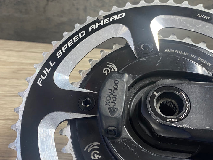 JT396 POWER 2 MAX NGeco パワーメーター付 Cannondale SISL2 クランクセット 170mm 52/36T 11S 接続確認済み ※左アームクラックのためジャンク