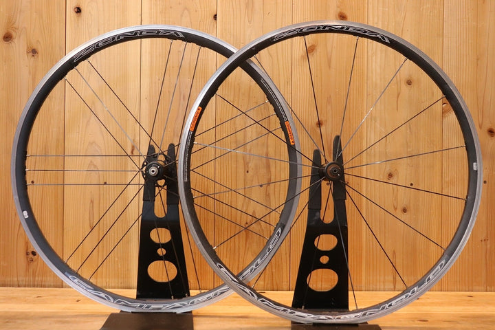 カンパニョーロ CAMPAGNOLO ゾンダ ZONDA 17C アルミ クリンチャー ホイールセット シマノ 11S/12S 【芦屋店】