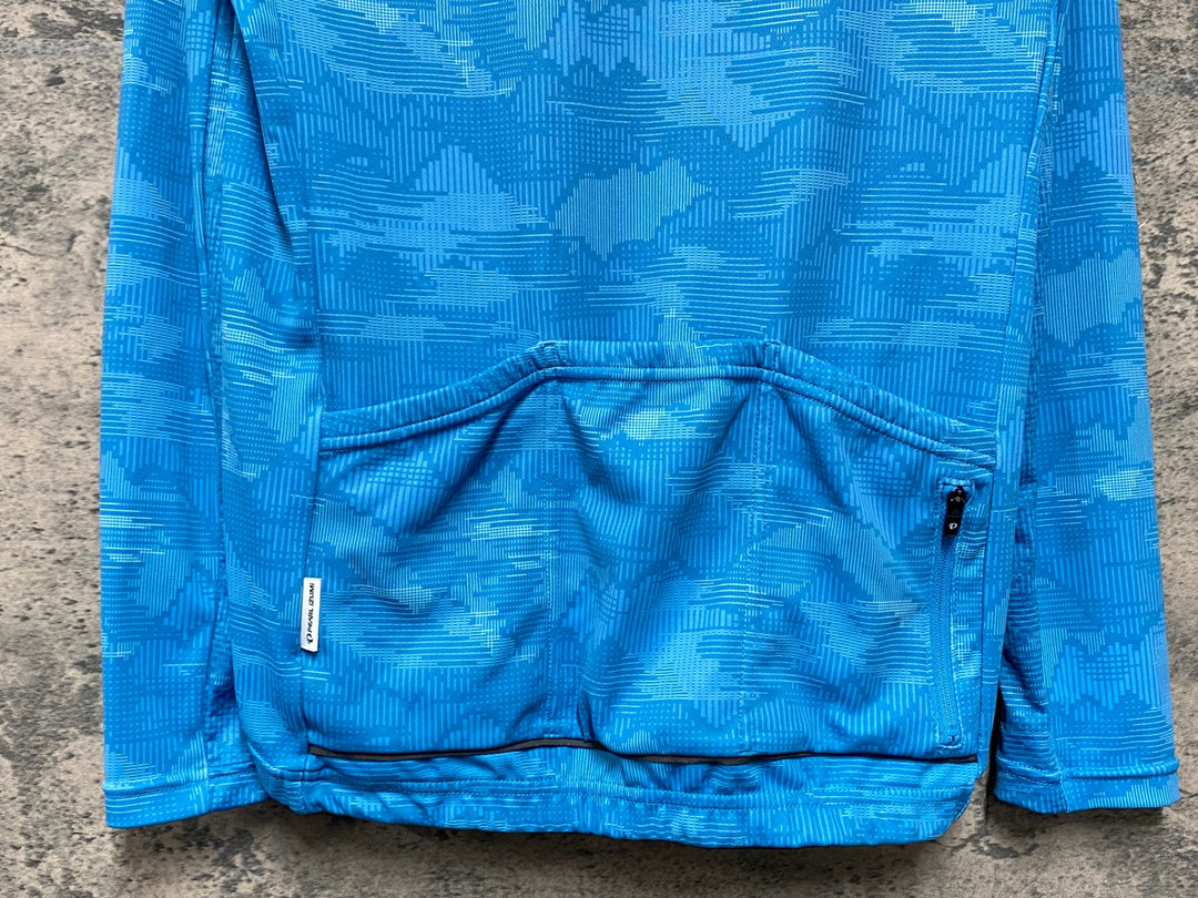 KJ188 パールイズミ PEARL iZUMi 長袖 サイクルジャージ 青 L