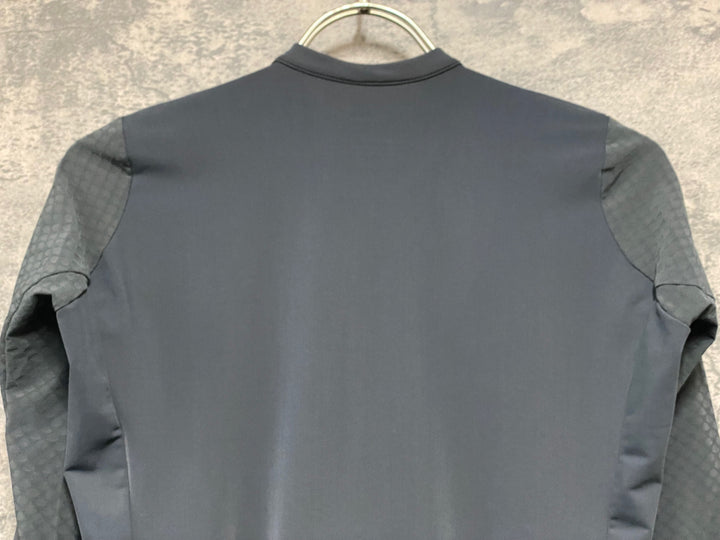 JW052 ラファ Rapha PRO TEAM LS AERO JERSEY 長袖サイクルジャージ グレー S 擦れ