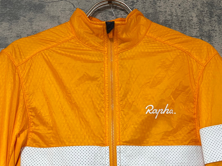 KH022 ラファ Rapha BREVET INSULATED JACKET 長袖 サイクルジャケット オレンジ XS ※袖部毛玉あり
