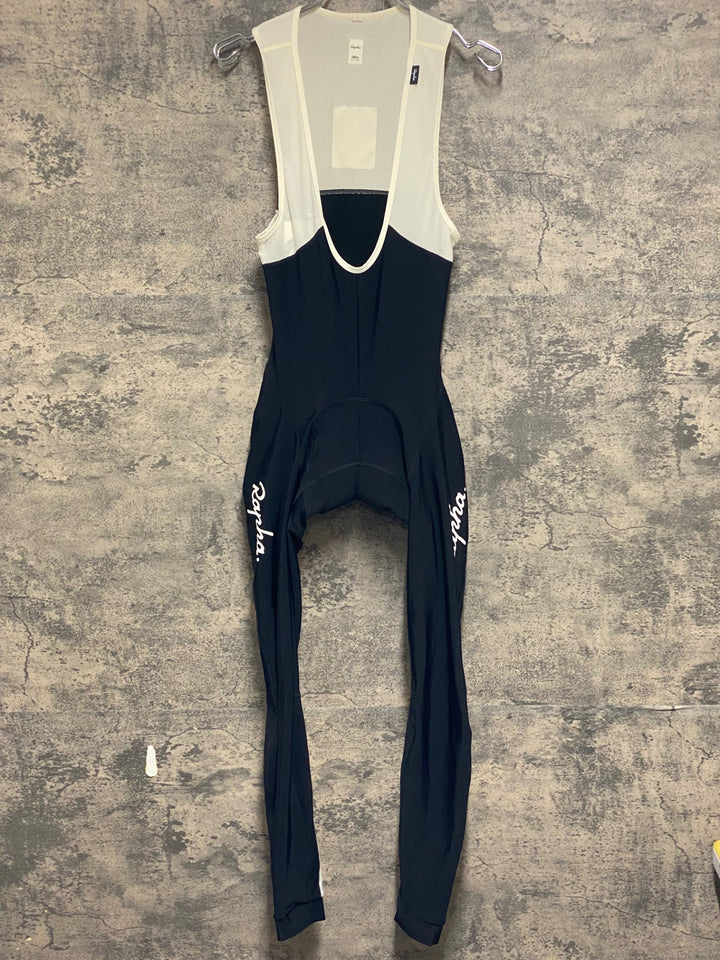 KR407 ラファ Rapha CLASSIC WINTER TIGHTS WITH PAD ビブタイツ 黒 S 裏起毛